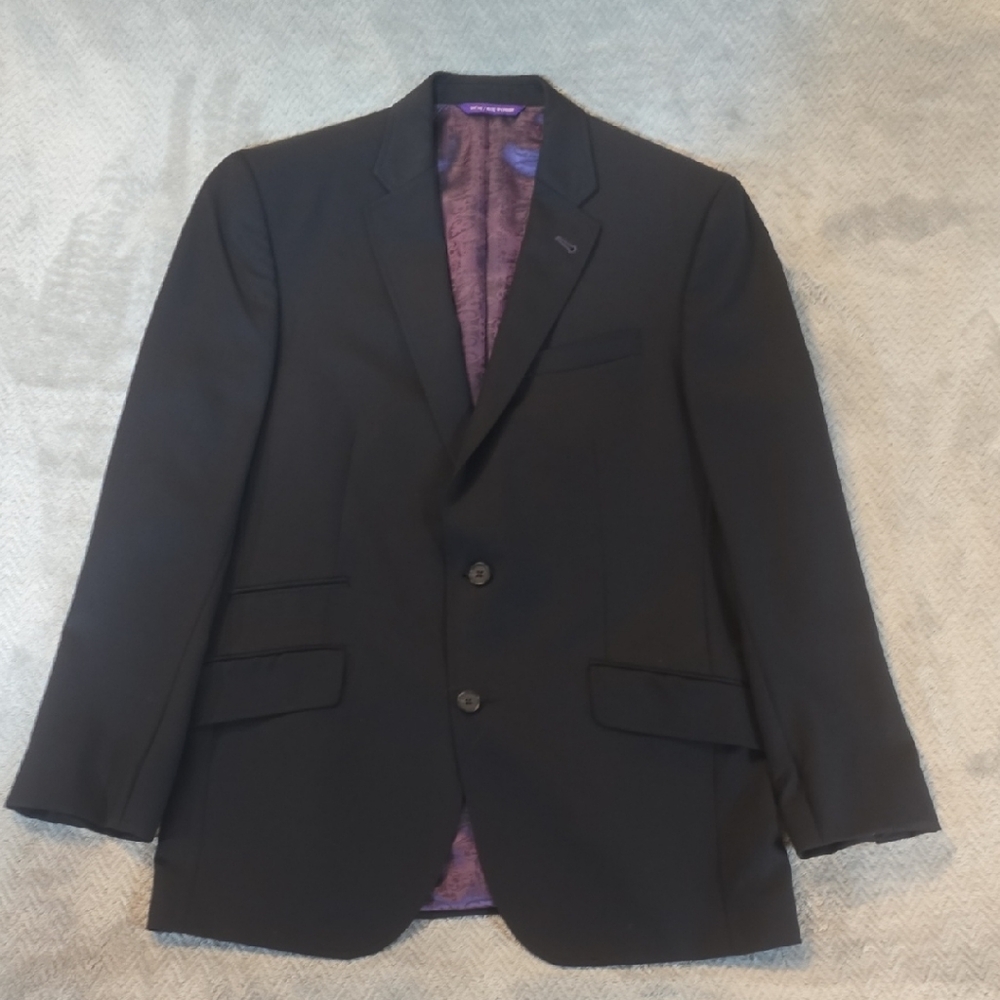 Ted Baker Endurance "Judd"  Dark Blue Men's Blazer with Purple Lining 40R